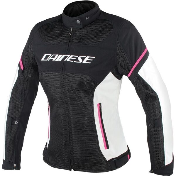 dainese air frame d1 tex giacca tessile da donna nero grigio rosa 46