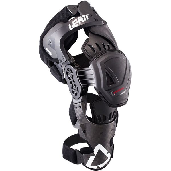 leatt c-frame pro carbon protezione del ginocchio nero grigio s m