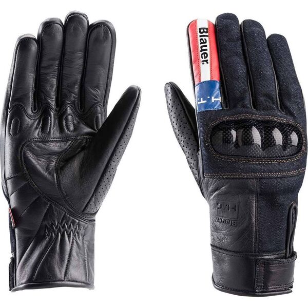 blauer combo carbon denim usa guanti da moto nero m