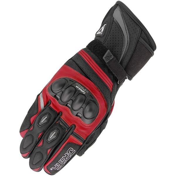 orina splash guanti da moto nero rosso 2xl