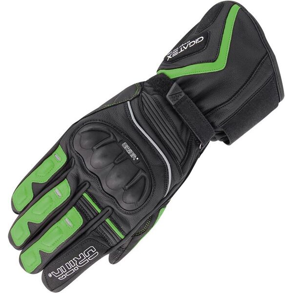 orina neptune waterproof guanti da moto nero verde 2xl