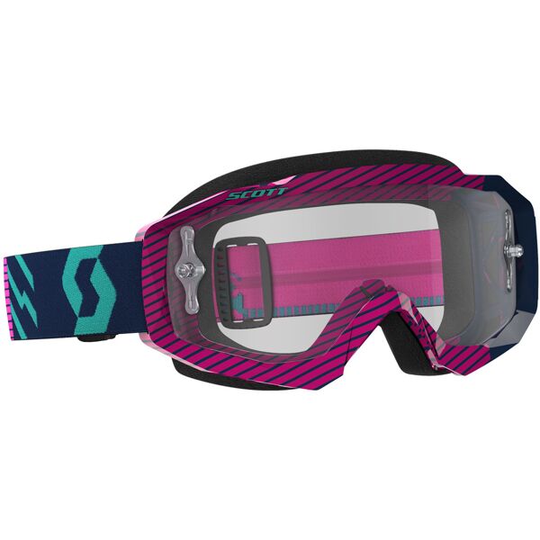 scott hustle mx occhiali motocross chiaro rosa blu