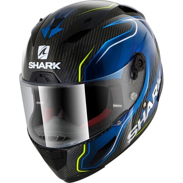 shark race-r pro carbon guintoli replica helmet casco blu xs