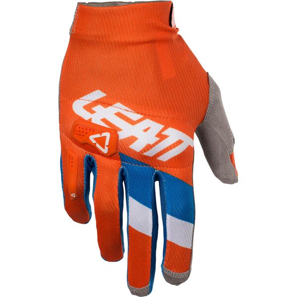 leatt gpx 3.5 lite v20 guanti motocross blu arancione 2xl