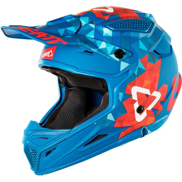 leatt gpx 4.5 v22 casco motocross rosso blu 2xl