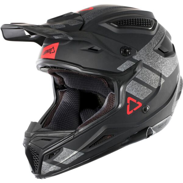 leatt gpx 4.5 v24 casco motocross nero grigio l