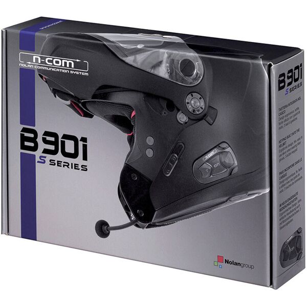 nolan n-com b901 s für n91/evo / n90-2 / g9.1 evolve / g4.2 pro kit nero unica taglia