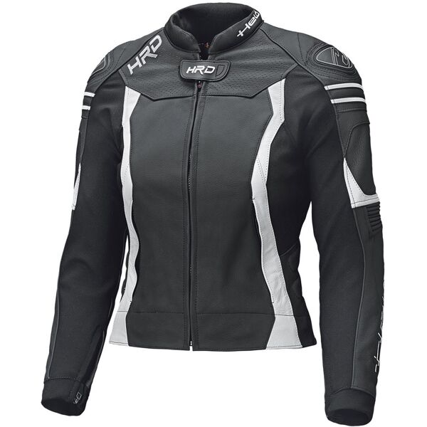 held street 3.0 giubbotto moto in pelle donna nero bianco 36