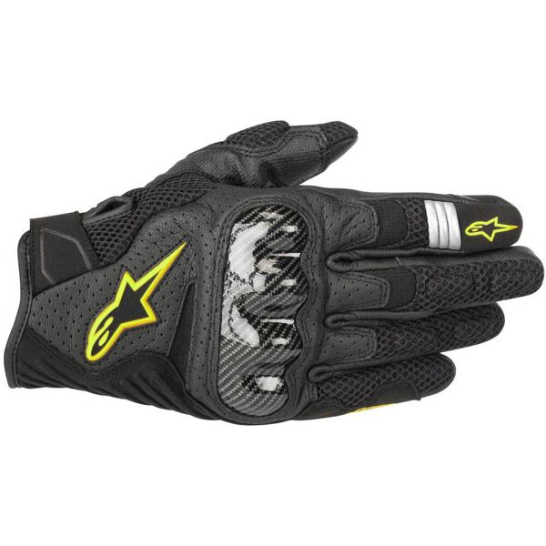 alpinestars smx 1 air v2 guanti nero giallo m