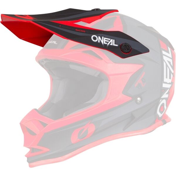 oneal 7series strain visiere caschi rosso unica taglia