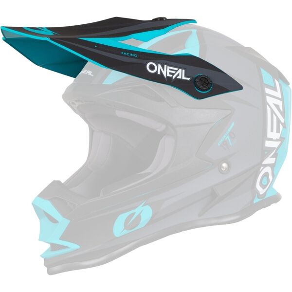 oneal 7series strain visiere caschi verde unica taglia