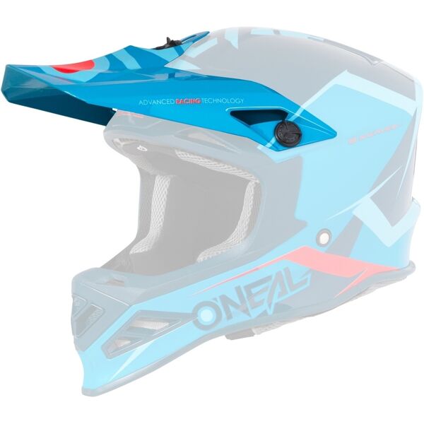 oneal 8series blizzard visiere caschi blu unica taglia