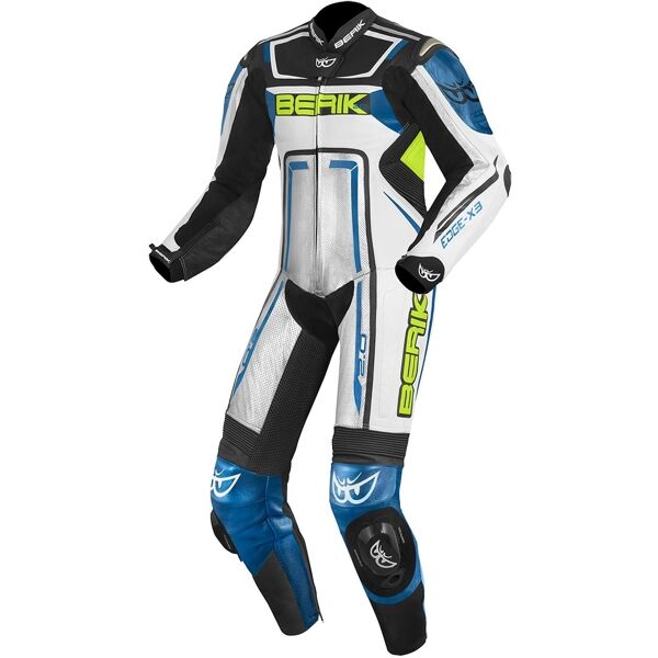 berik cosmic tuta in moto un pezzo nero bianco blu 48