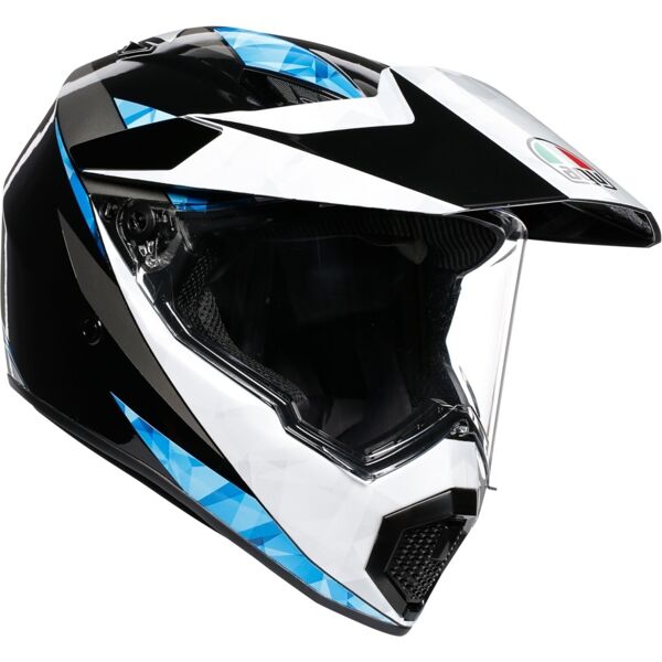 agv ax-9 north casco nero bianco blu 2xl