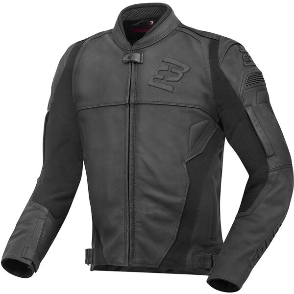 bogotto black-x giacca in pelle motorcylce nero s