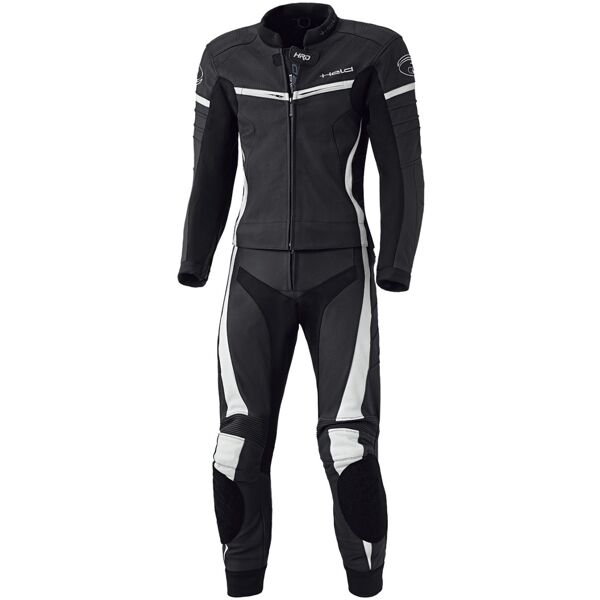 held spire tuta in pelle moto di femminile in due pezzi nero bianco 42