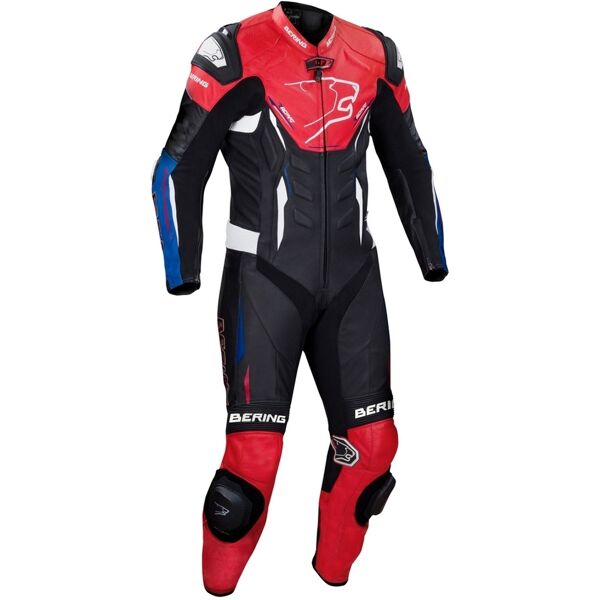 bering ultimate-r tuta in pelle moto di one piece nero bianco rosso blu 3xl