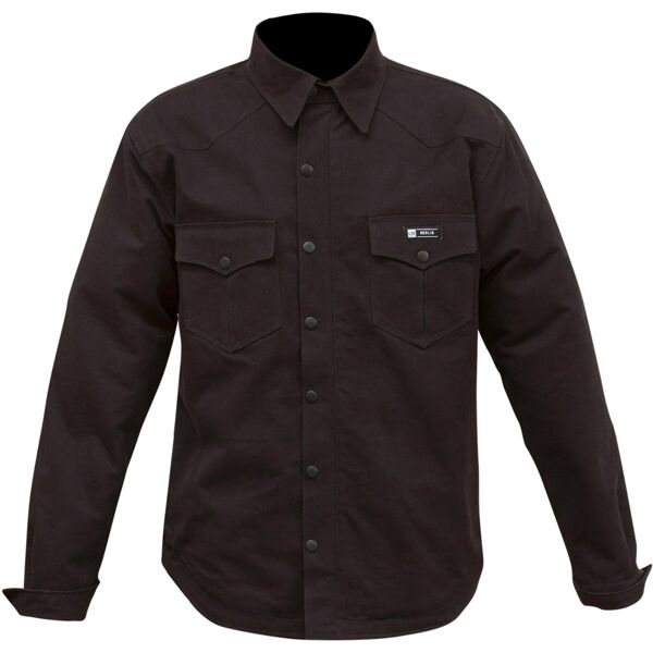 merlin hayes motorcycle camicia moto nero m