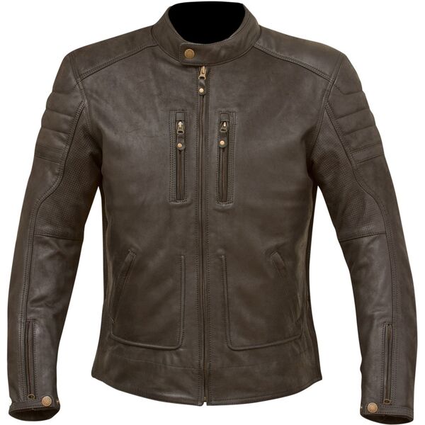 merlin draycott giubbotto moto in pelle nero 3xl