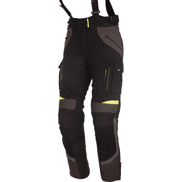 modeka panamericana le signore moto tessile pantaloni nero giallo 40