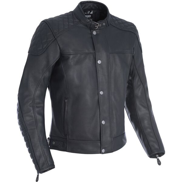 oxford hampton giacca in pelle motociclistica nero l