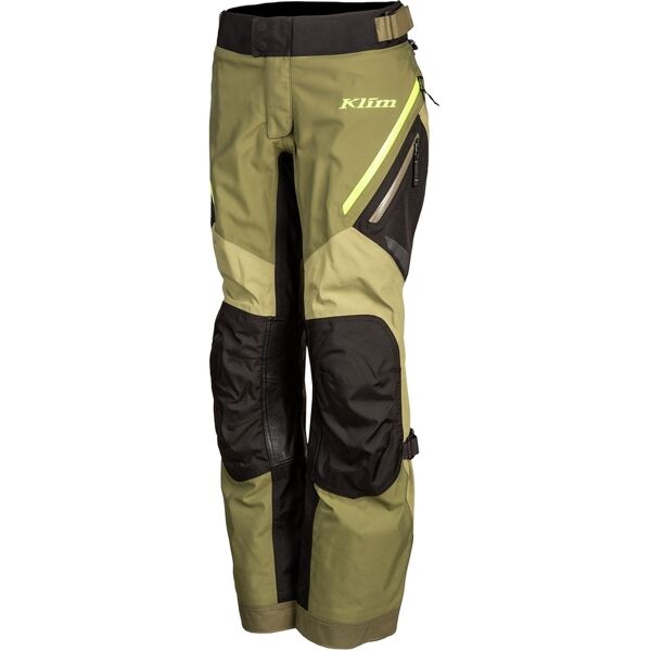 klim artemis pantaloni tessili da donna verde giallo 28