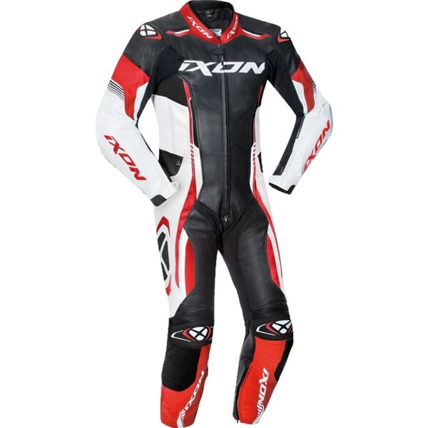 ixon vortex junior costume da bambino in pelle per moto per bambini nero bianco rosso 12 anni