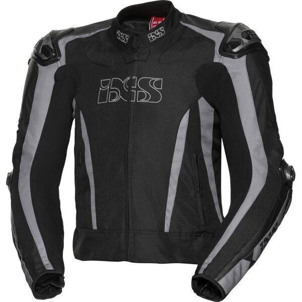 ixs sport lt rs-1000 giacca tessile moto nero grigio l
