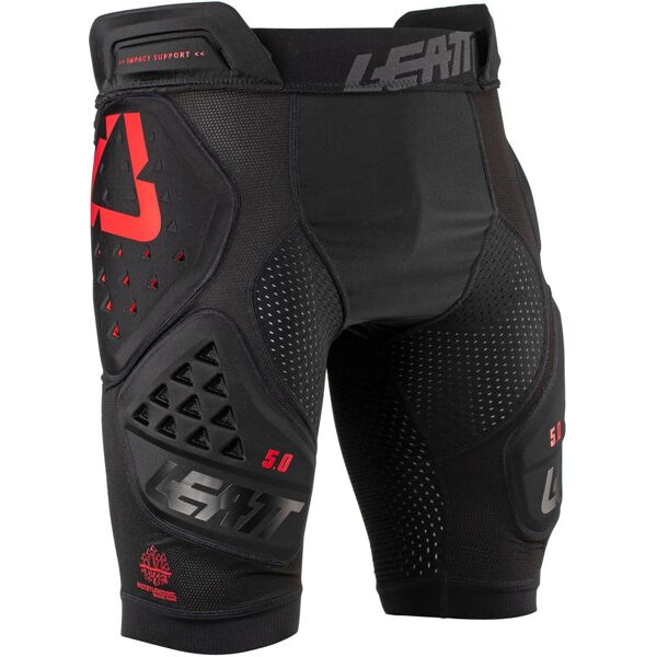 leatt impact 3df 5.0 pantaloncini da protezione motocross nero m