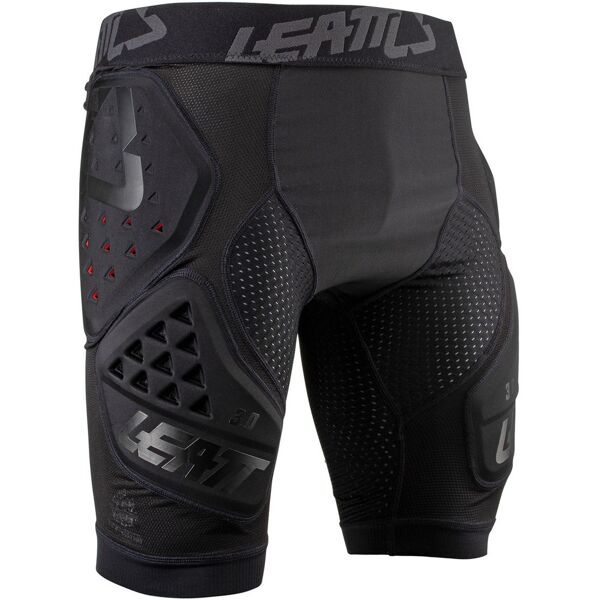 leatt impact 3df 3.0 pantaloncini da protezione motocross nero m