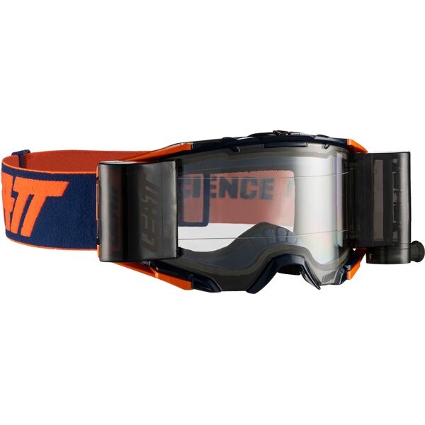 leatt velocity 6.5 roll-off occhiali motocross blu arancione unica taglia