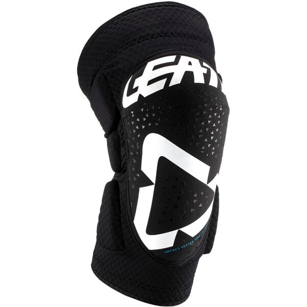 leatt 3df 5.0 protezioni ginocchia motocross nero bianco l xl