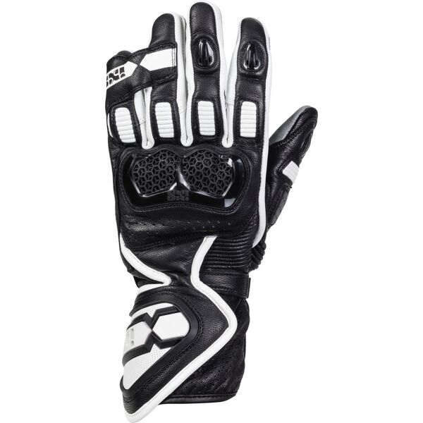 ixs sport ld rs-200 2.0 guanti moto nero bianco 2xl