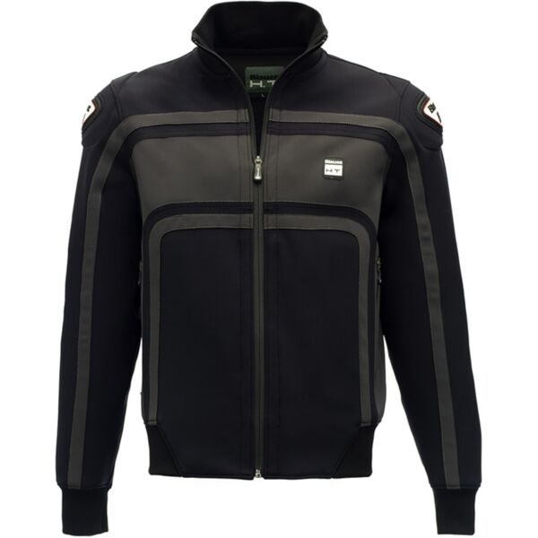 blauer easy rider giacca moto in tessuto ladies nero grigio s