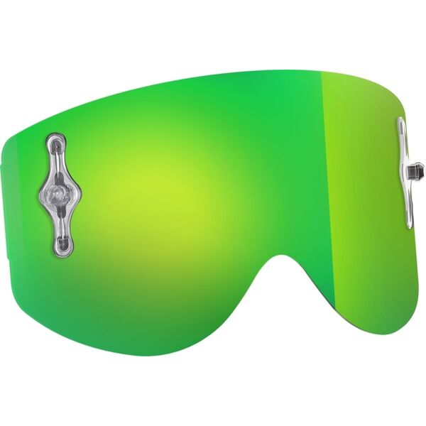 scott recoil xi works chrome lente di sostituzione verde unica taglia