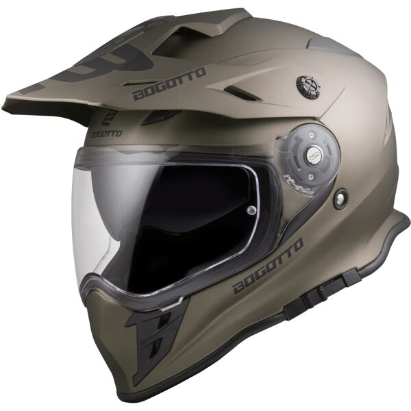 bogotto v331 enduro casco marrone s