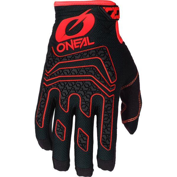 oneal sniper elite guanti motocross nero rosso m