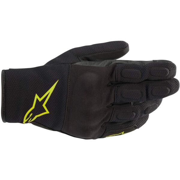 alpinestars s max drystar guanti motociclistici impermeabili nero giallo xl