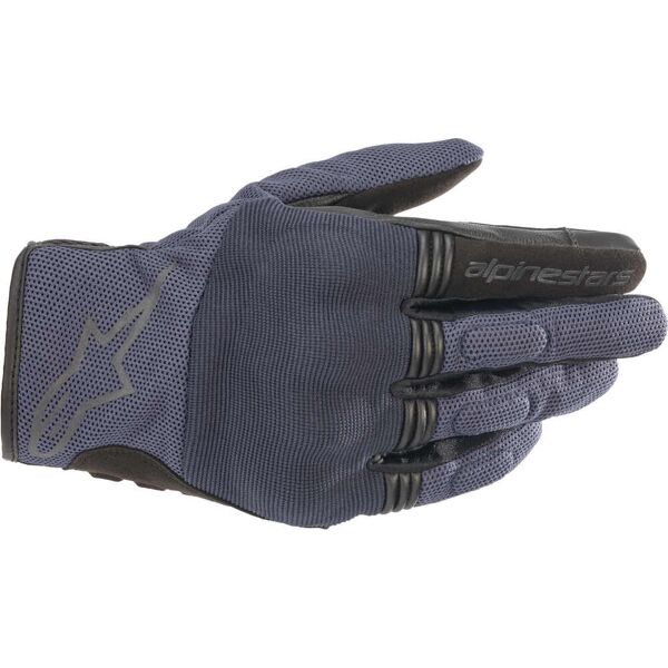 alpinestars copper guanti da moto nero blu l