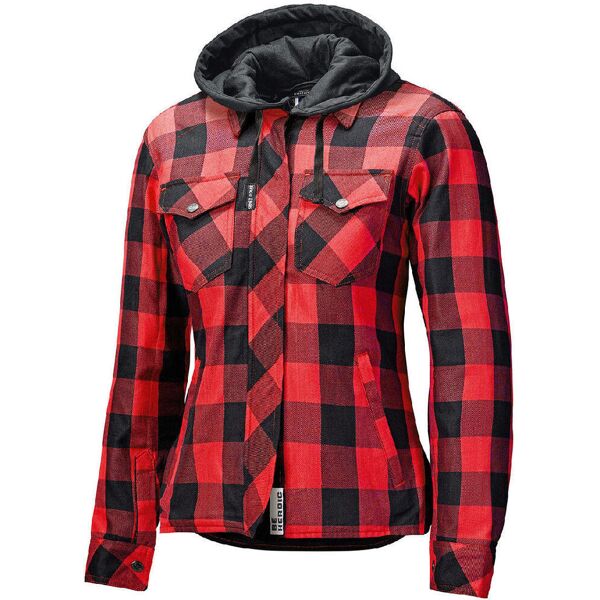 held lumberjack ii giacca tessile da donna nero rosso xs