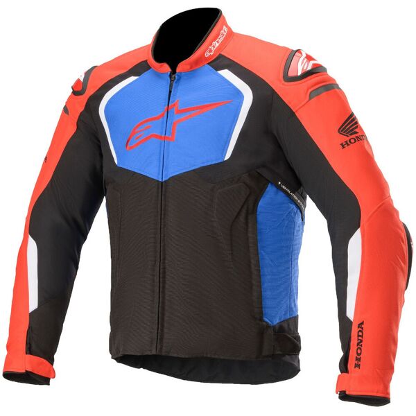 alpinestars honda t-gp pro v2 giacca tessile motociclistica nero rosso blu m