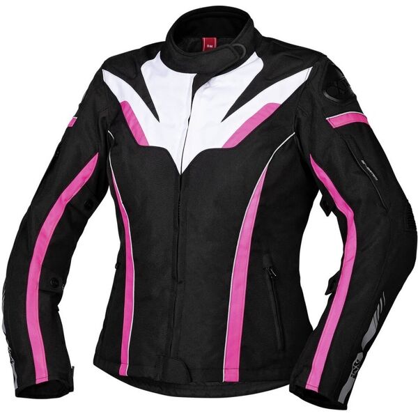 ixs sport rs-1000-st giacca tessile da donna nero bianco rosa m