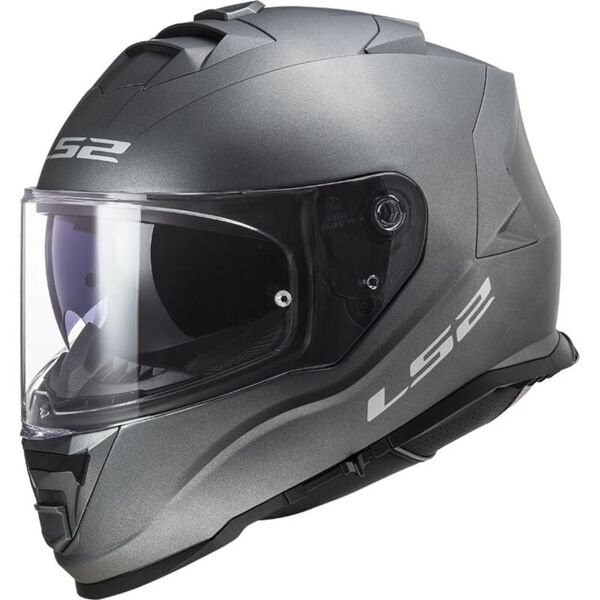 ls2 ff800 storm solid casco argento 2xl