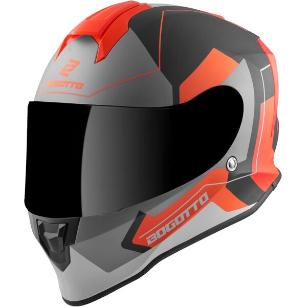 bogotto v151 sacro casco nero arancione m