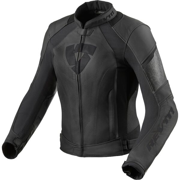 revit xena 3 giacca donna in pelle moto nero 42