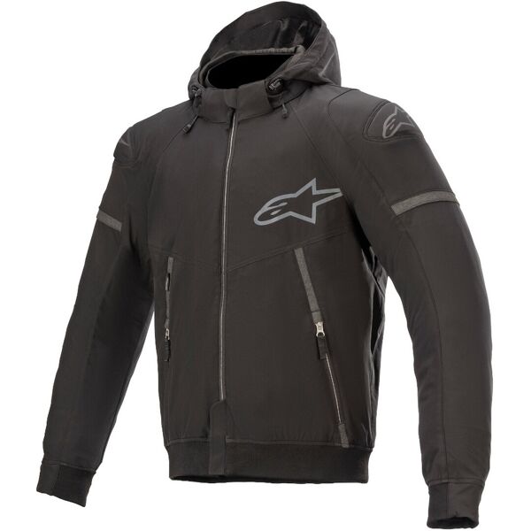 alpinestars sektor v2 felpa con cappuccio motociclistica nero 3xl