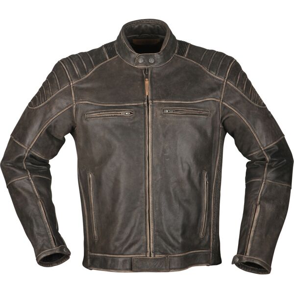 modeka vincent aged motorcycle leater giacca marrone 2xl