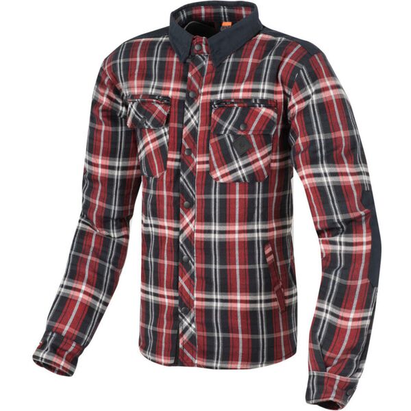 merlin hendrix camicia moto bianco rosso blu s