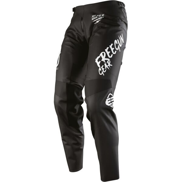 freegun speed full black pantaloni motocross nero 28