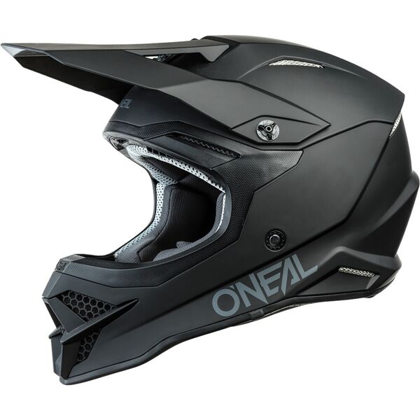 oneal 3series solid casco motocross nero 2xl